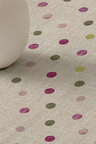 Nappe antitache  en coton biologique - Beige et violet