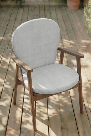 Coussin pour chaise de jardin - Gris chiné - 93 x 5 x 47 cm