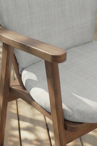 Coussin pour chaise de jardin - Gris chiné - 93 x 5 x 47 cm