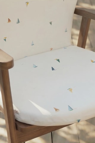 Coussin pour chaise de jardin - Blanc - 93 x 5 x 47 cm