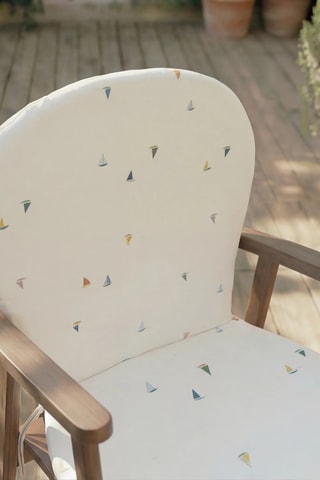 Coussin pour chaise de jardin - Blanc - 93 x 5 x 47 cm