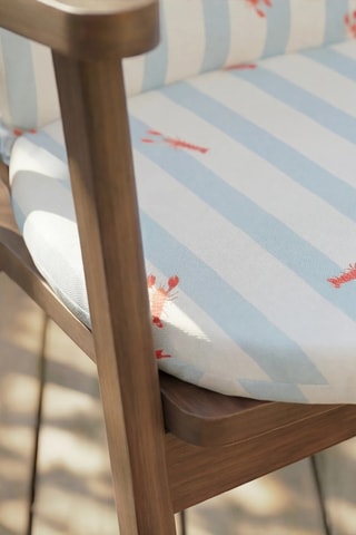 Coussin pour chaise de jardin - Ciel et blanc - 93 x 47 x 5 cm