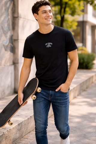 T-shirt - Lee Cooper - Preto