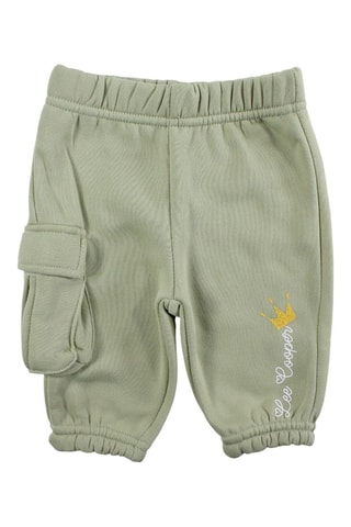 Teddy e calças de treino - Branco e verde