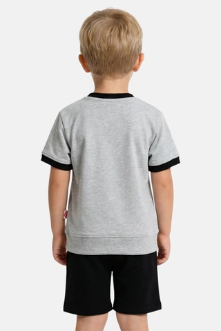 T-shirt e calções - Cinzento