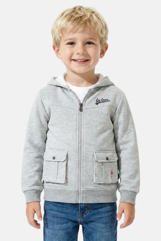 Casaco com capuz - Cinzento