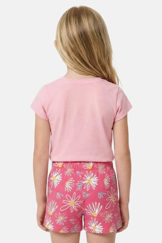 T-shirt e calções - Rosa