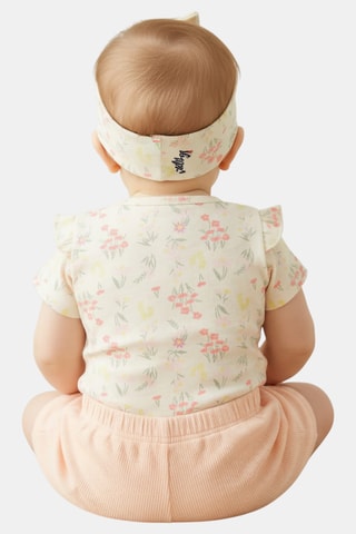 Conjunto 3 peças - Branco e laranja