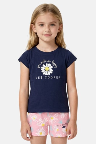 T-shirt e calções - Azul-marinho