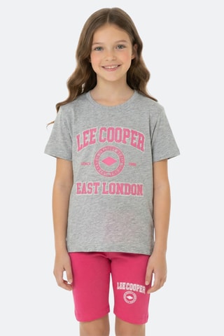T-shirt e bermudas - Cinzento