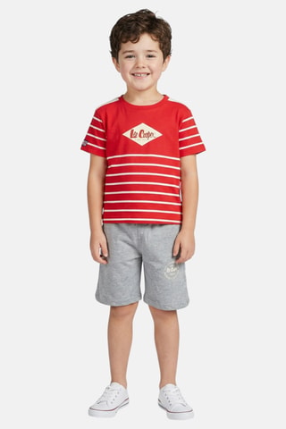 T-shirts e calções - Vermelho