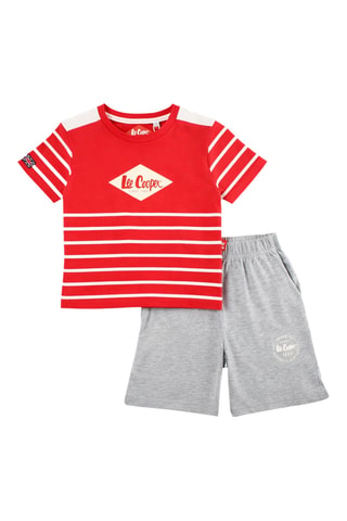 T-shirts e calções - Vermelho