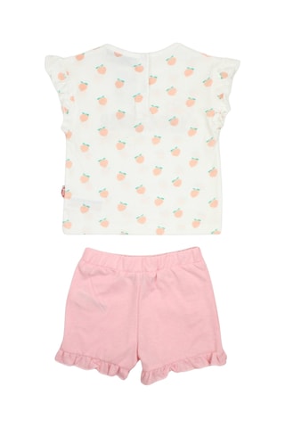 T-shirt e calções - Rosa