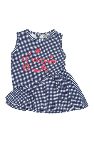 Vestido e calças - Branco e azul