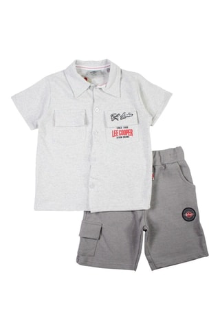 Camisa e calções - Cinzento