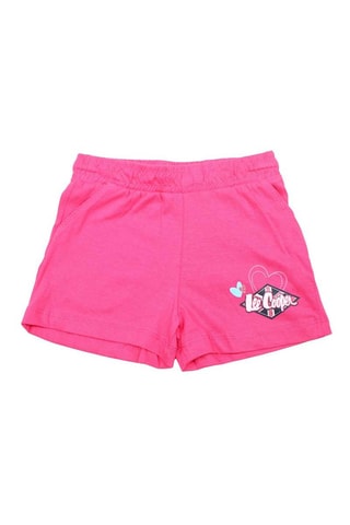 T-shirt e calções - Branco e rosa