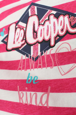 T-shirt e calções - Branco e rosa