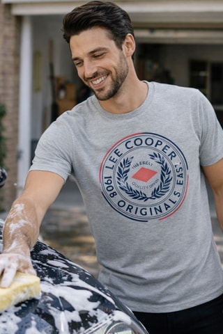 T-shirt - Lee Cooper - Cinzento