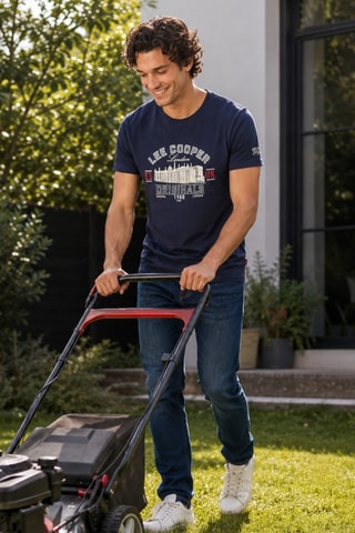 T-shirt - Lee Cooper - Azul-marinho