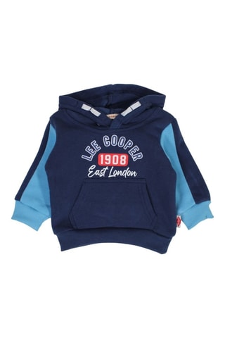 Sweat com capuz e calças de treino - Azul-marinho