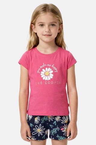 T-shirt e calções - Fúchsia
