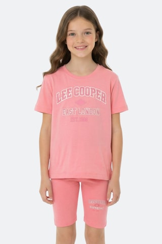 T-shirt e calções - Rosa