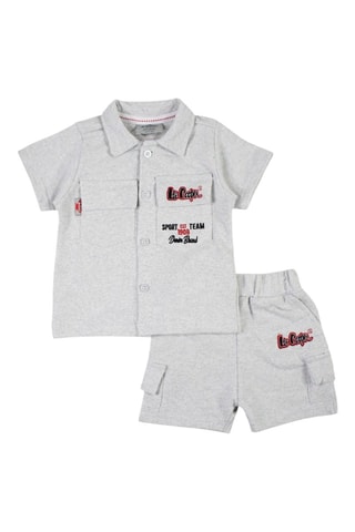 Camisa e calções - Cinzento
