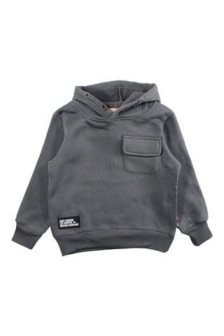Sweat com capuz - Cinzento
