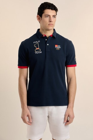 Polo - Bleu et rouge
