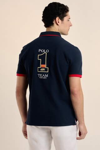 Polo - Bleu et rouge