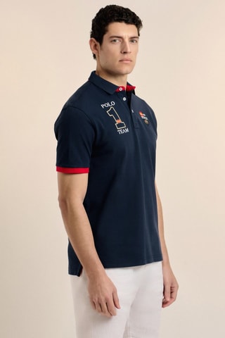 Polo - Bleu et rouge