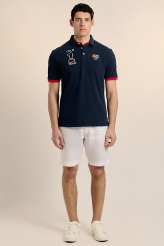 Polo - Bleu et rouge