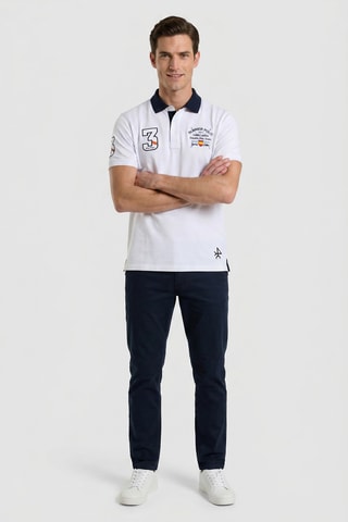Polo regular - Blanc