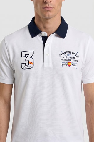 Polo regular - Blanc