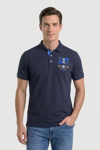Polo regular - Bleu