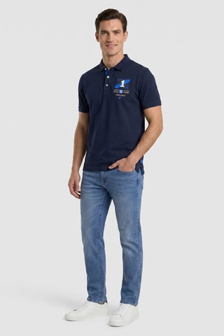Polo regular - Bleu