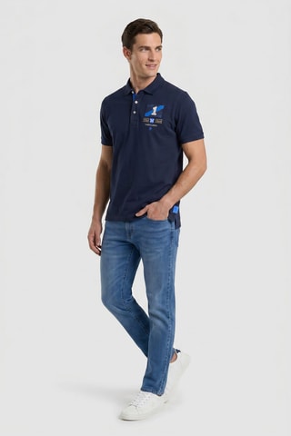 Polo regular - Bleu