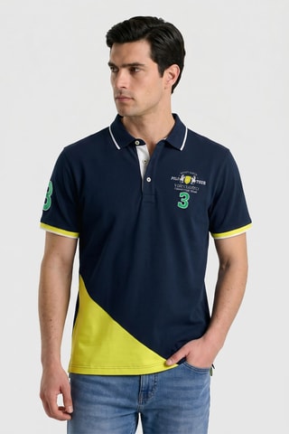 Polo regular - Bleu