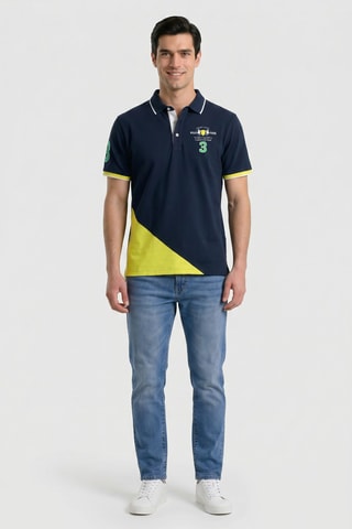 Polo regular - Bleu