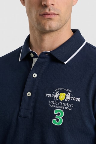 Polo regular - Bleu