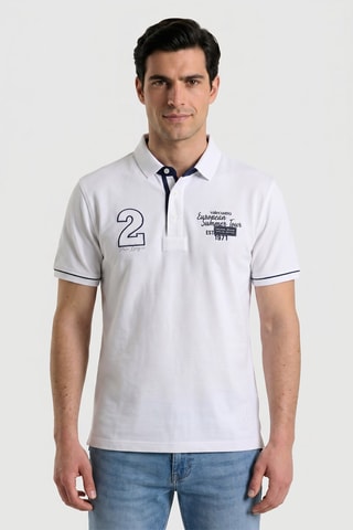 Polo regular - Blanc