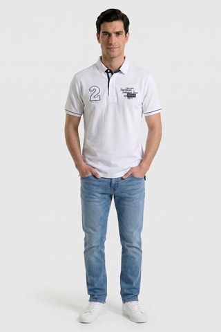 Polo regular - Blanc