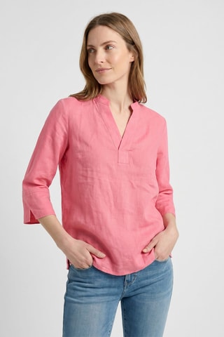 Blouse relaxed en lin - Orange