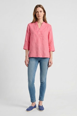 Blouse relaxed en lin - Orange