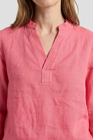 Blouse relaxed en lin - Orange