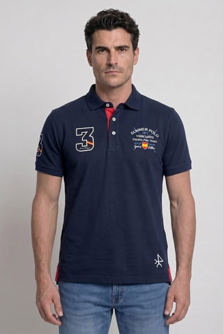Polo regular - Bleu
