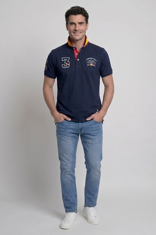 Polo regular - Bleu