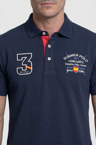 Polo regular - Bleu