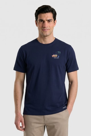 T-shirt regular - Bleu