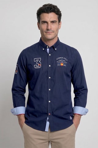 Chemise regular - Bleu
